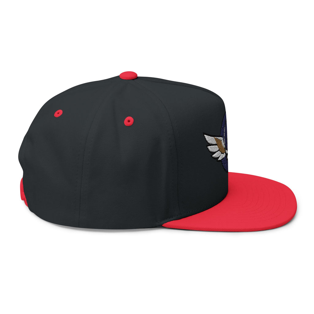Grateful Dead Inspire Winged Steal Your Face Lightning Emblem Flat Bill Cap | Embroidered Snapback