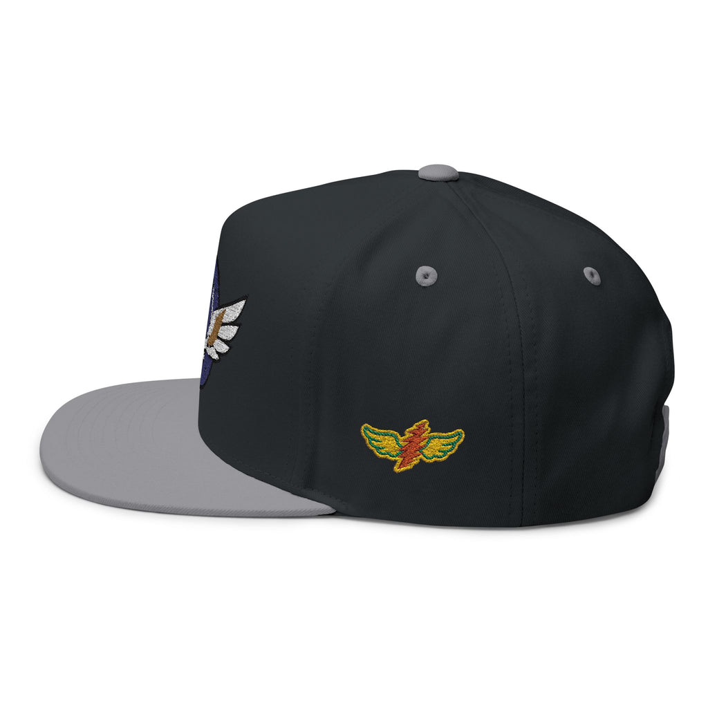 Grateful Dead Inspire Winged Steal Your Face Lightning Emblem Flat Bill Cap | Embroidered Snapback