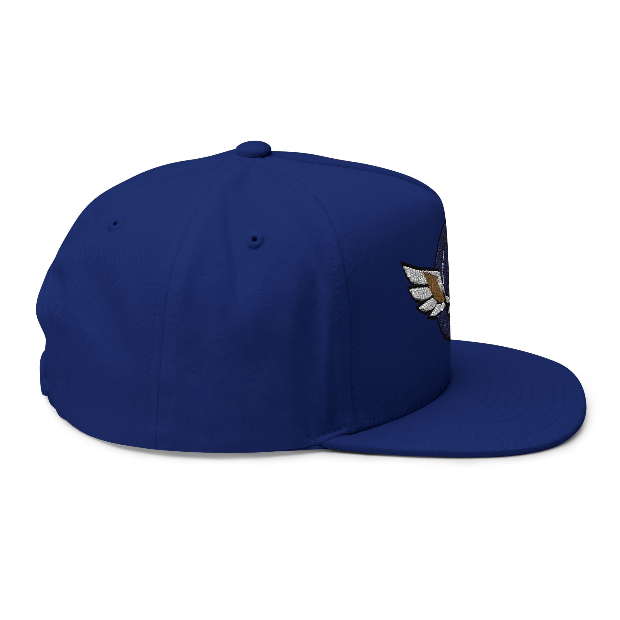 Grateful Dead Inspire Winged Steal Your Face Lightning Emblem Flat Bill Cap | Embroidered Snapback