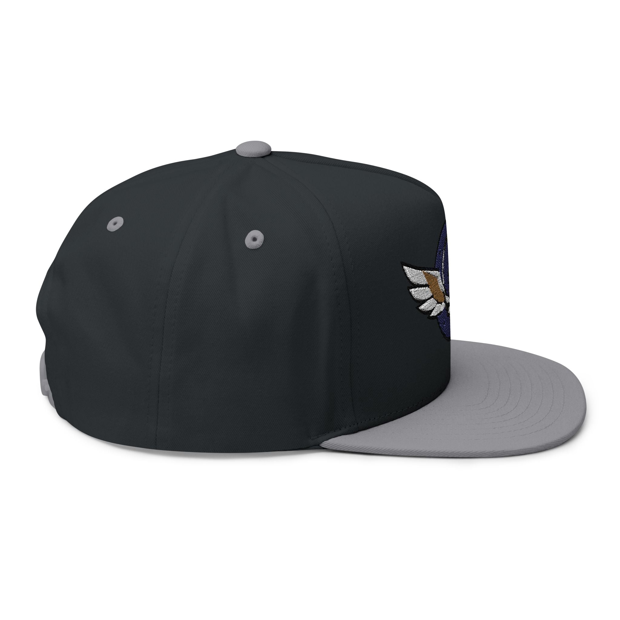 Grateful Dead Inspire Winged Steal Your Face Lightning Emblem Flat Bill Cap | Embroidered Snapback