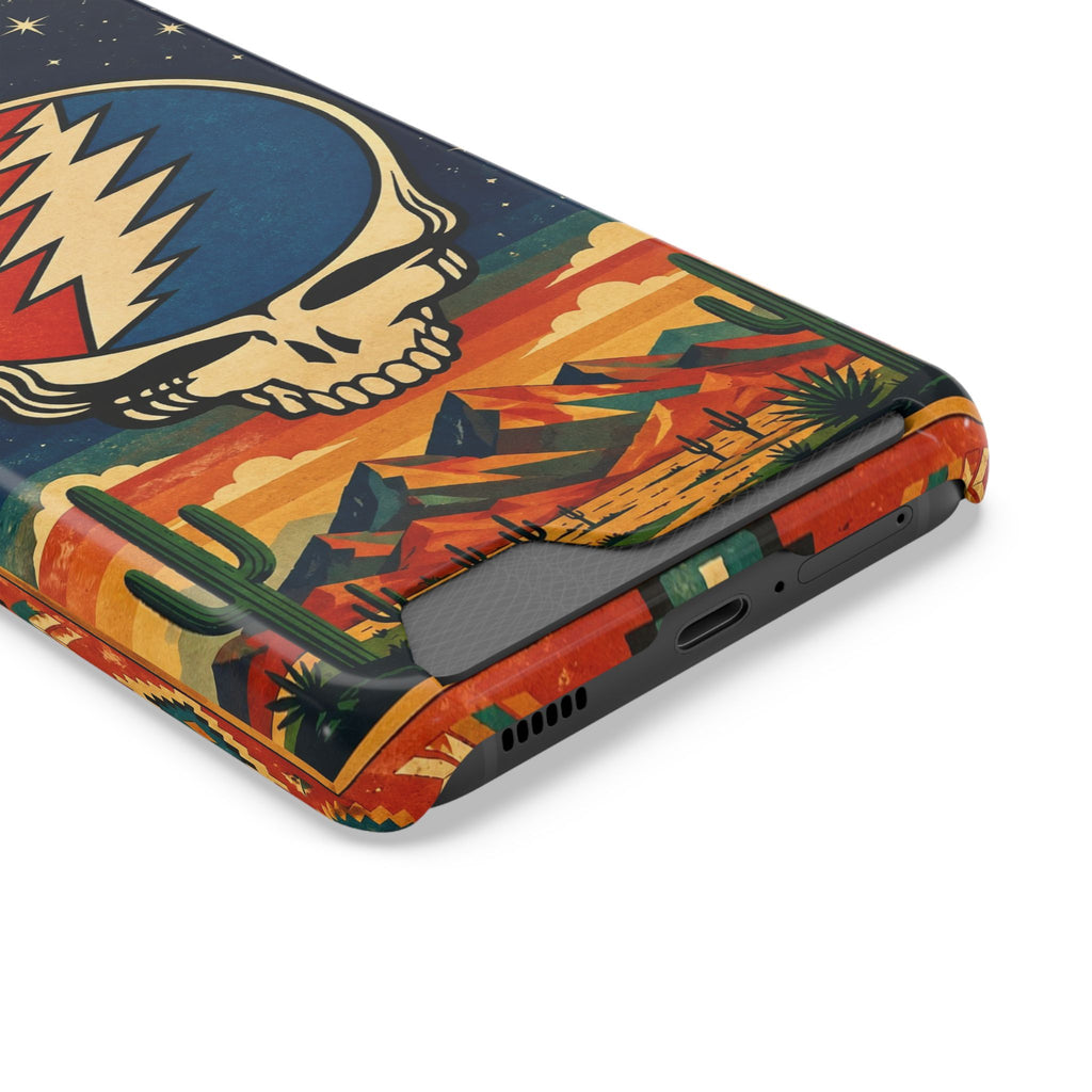 Grateful Dead Steal Your Face Skull with Lightning Bolt Phone Case | Card Holder