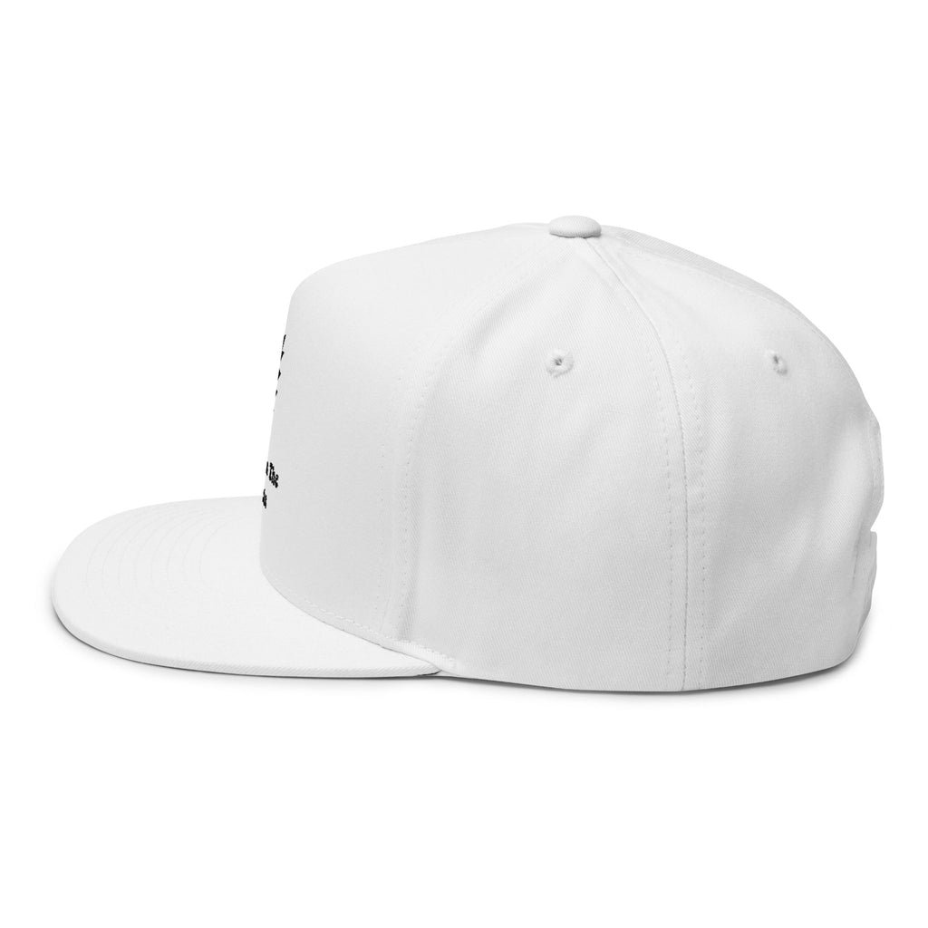 Flat Bill Cap — Embroidered 'Dancing In The Streets' Lightning Logo