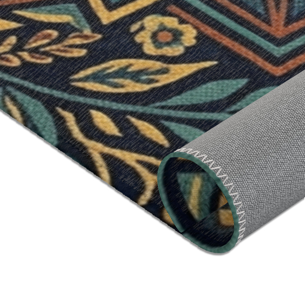 Steal Your Face Mandala Area Rug | Grateful Dead Skull Lightning Symbol