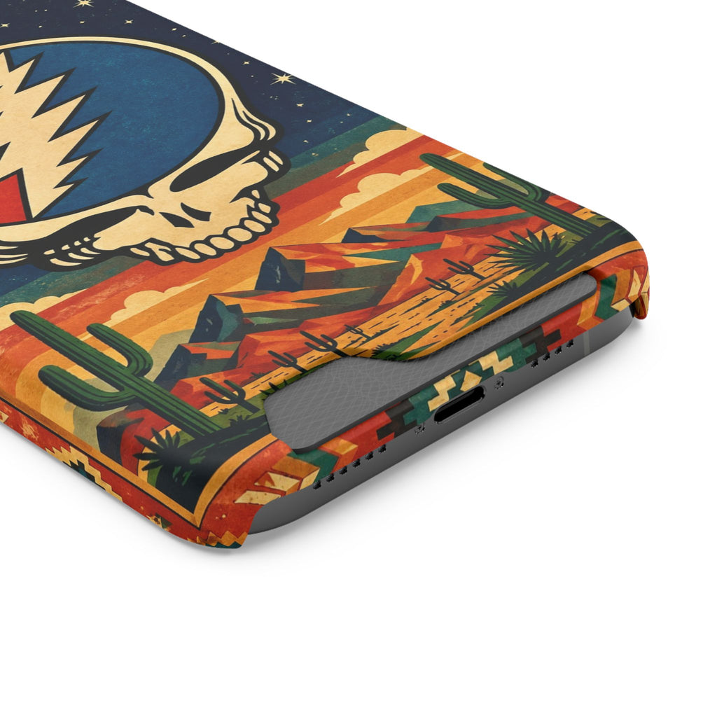 Grateful Dead Steal Your Face Skull with Lightning Bolt Phone Case | Card Holder