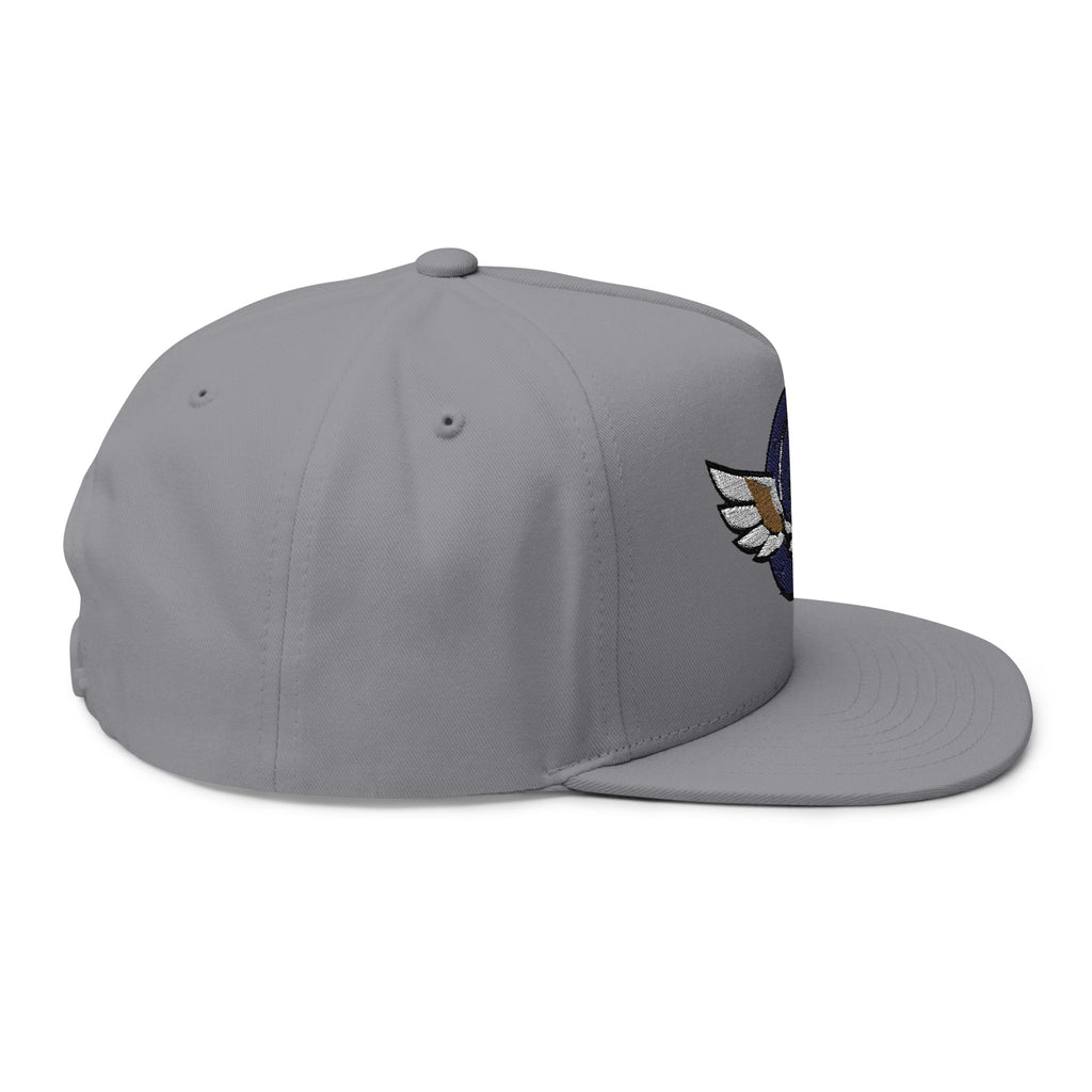 Grateful Dead Inspire Winged Steal Your Face Lightning Emblem Flat Bill Cap | Embroidered Snapback
