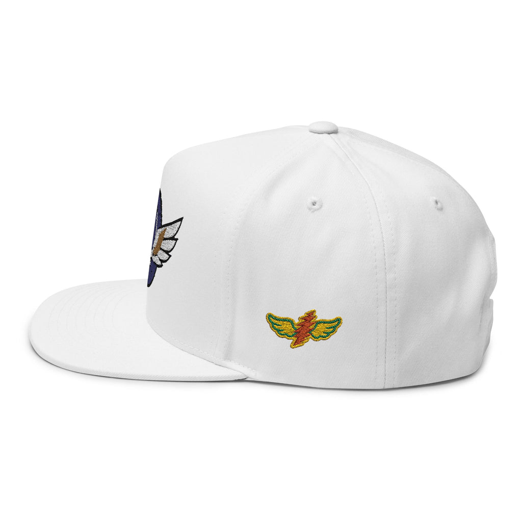 Grateful Dead Inspire Winged Steal Your Face Lightning Emblem Flat Bill Cap | Embroidered Snapback