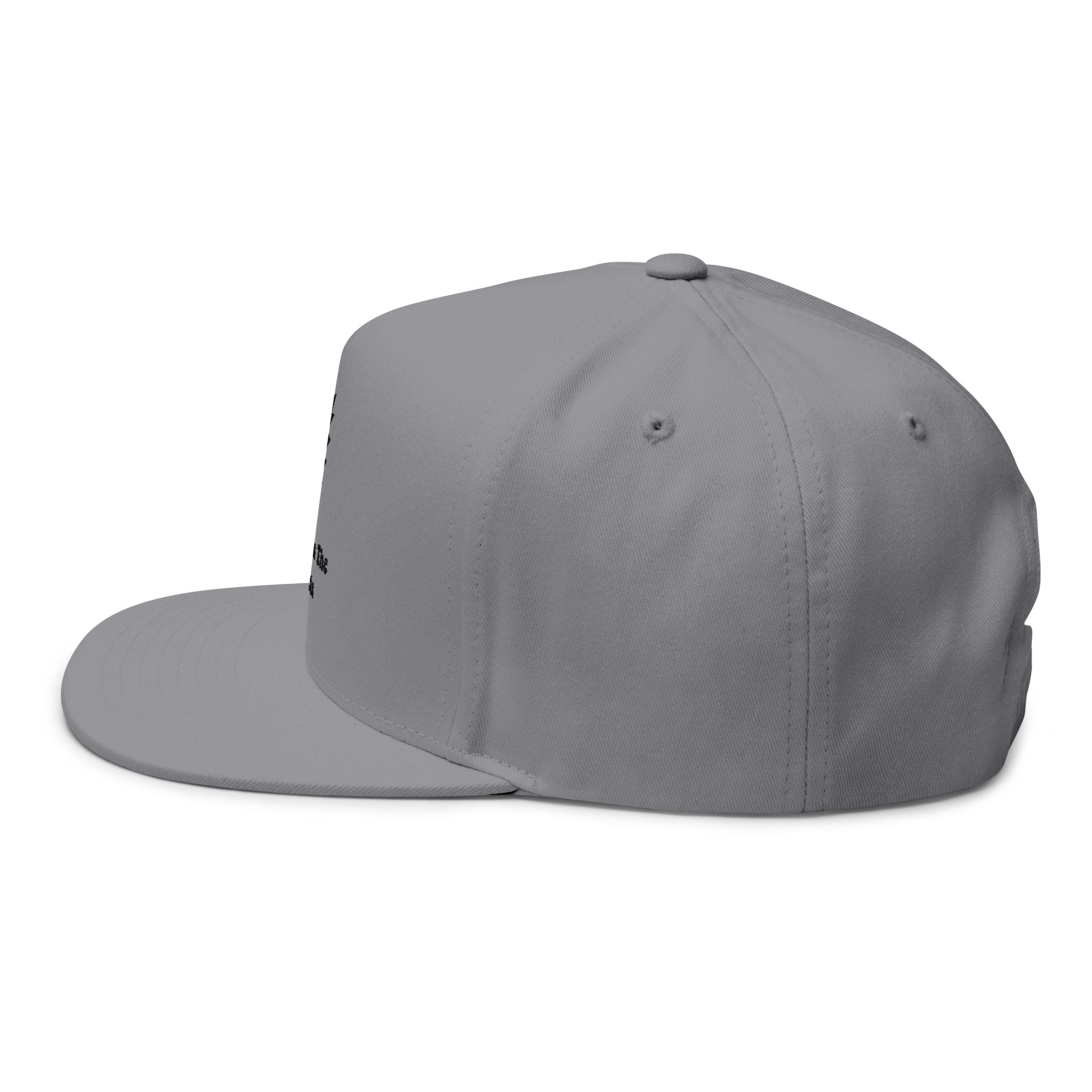 Flat Bill Cap — Embroidered 'Dancing In The Streets' Lightning Logo