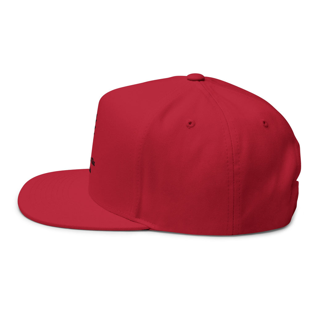 Flat Bill Cap — Embroidered 'Dancing In The Streets' Lightning Logo