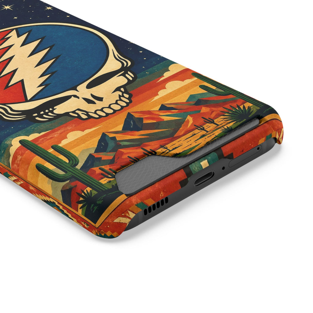 Grateful Dead Steal Your Face Skull with Lightning Bolt Phone Case | Card Holder