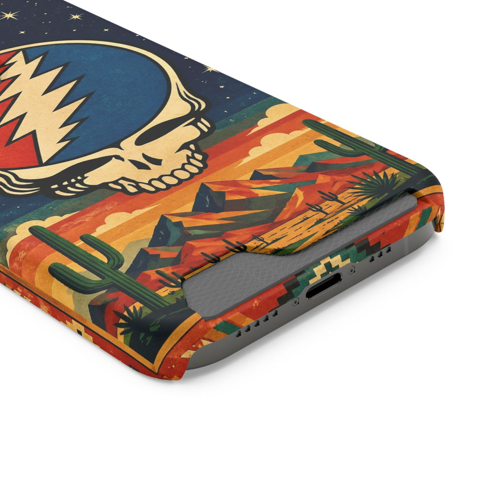 Grateful Dead Steal Your Face Skull with Lightning Bolt Phone Case | Card Holder