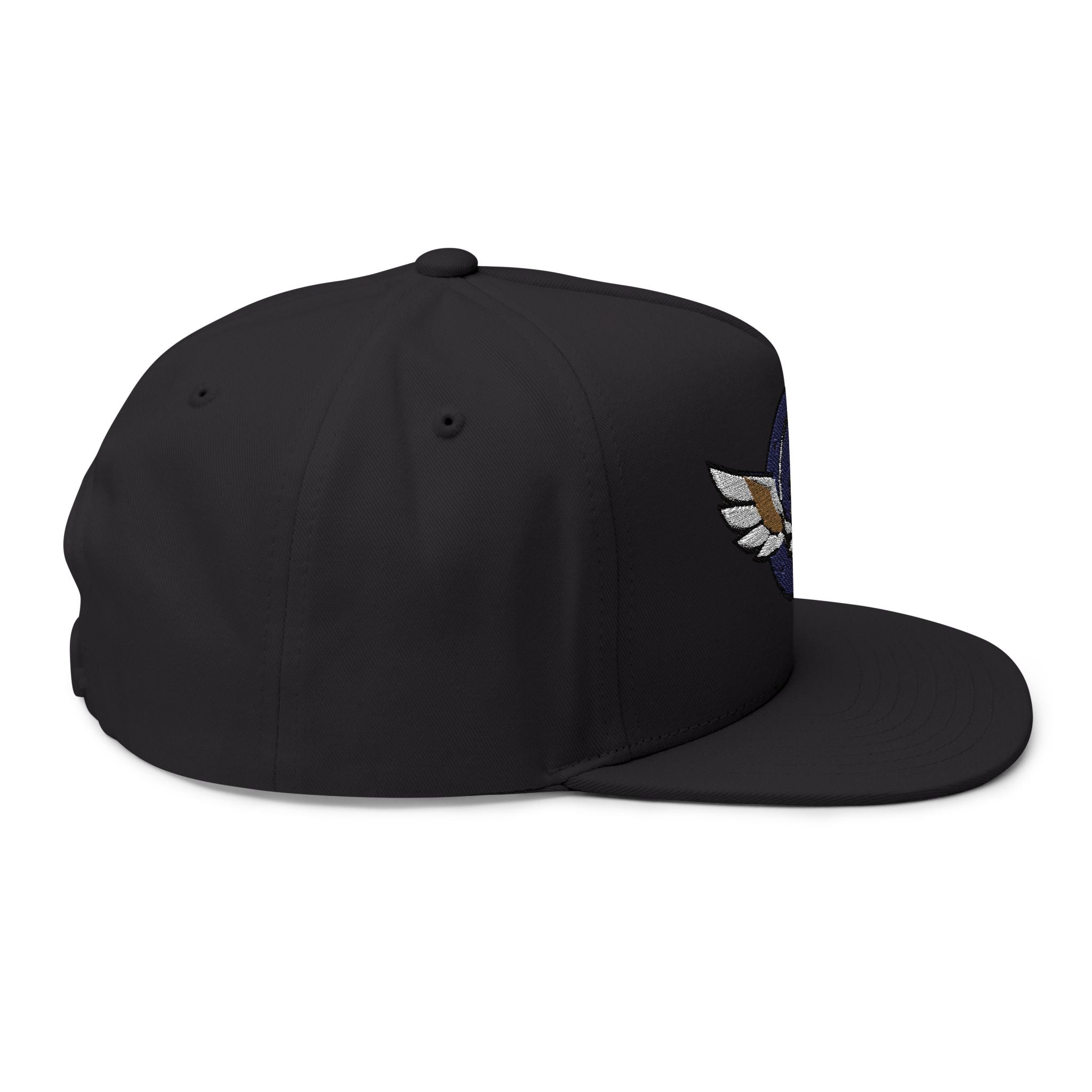 Grateful Dead Inspire Winged Steal Your Face Lightning Emblem Flat Bill Cap | Embroidered Snapback