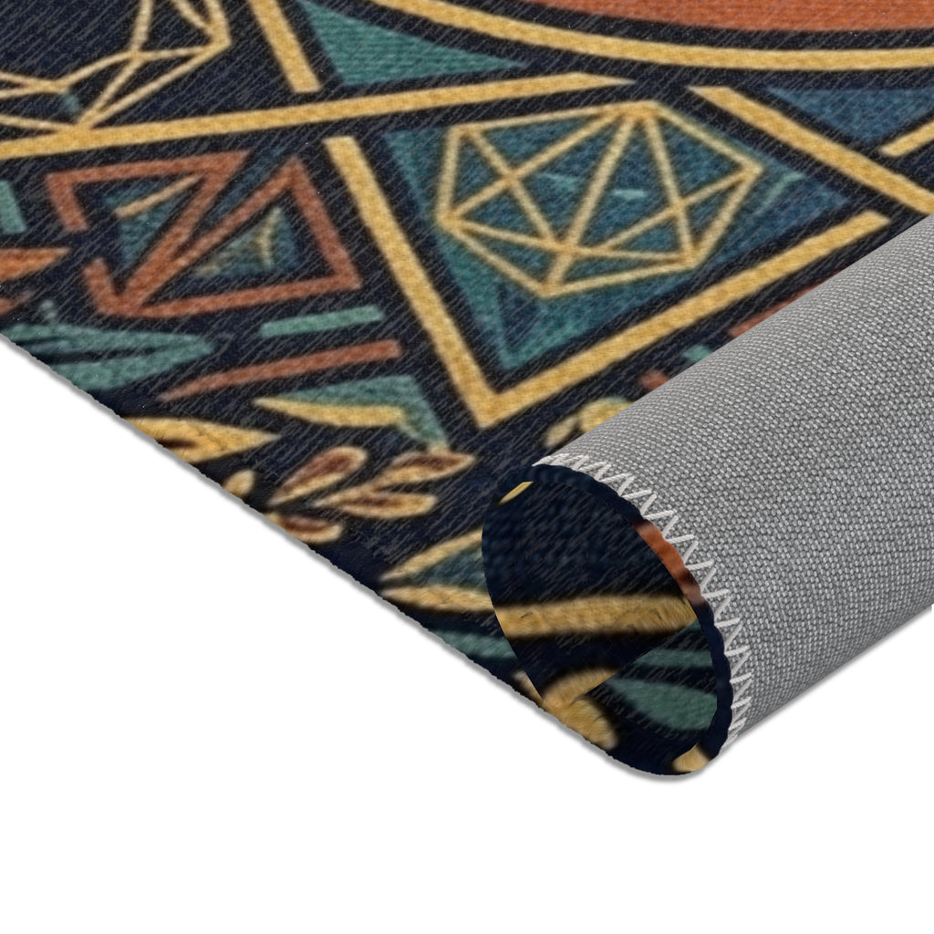 Steal Your Face Mandala Area Rug | Grateful Dead Skull Lightning Symbol