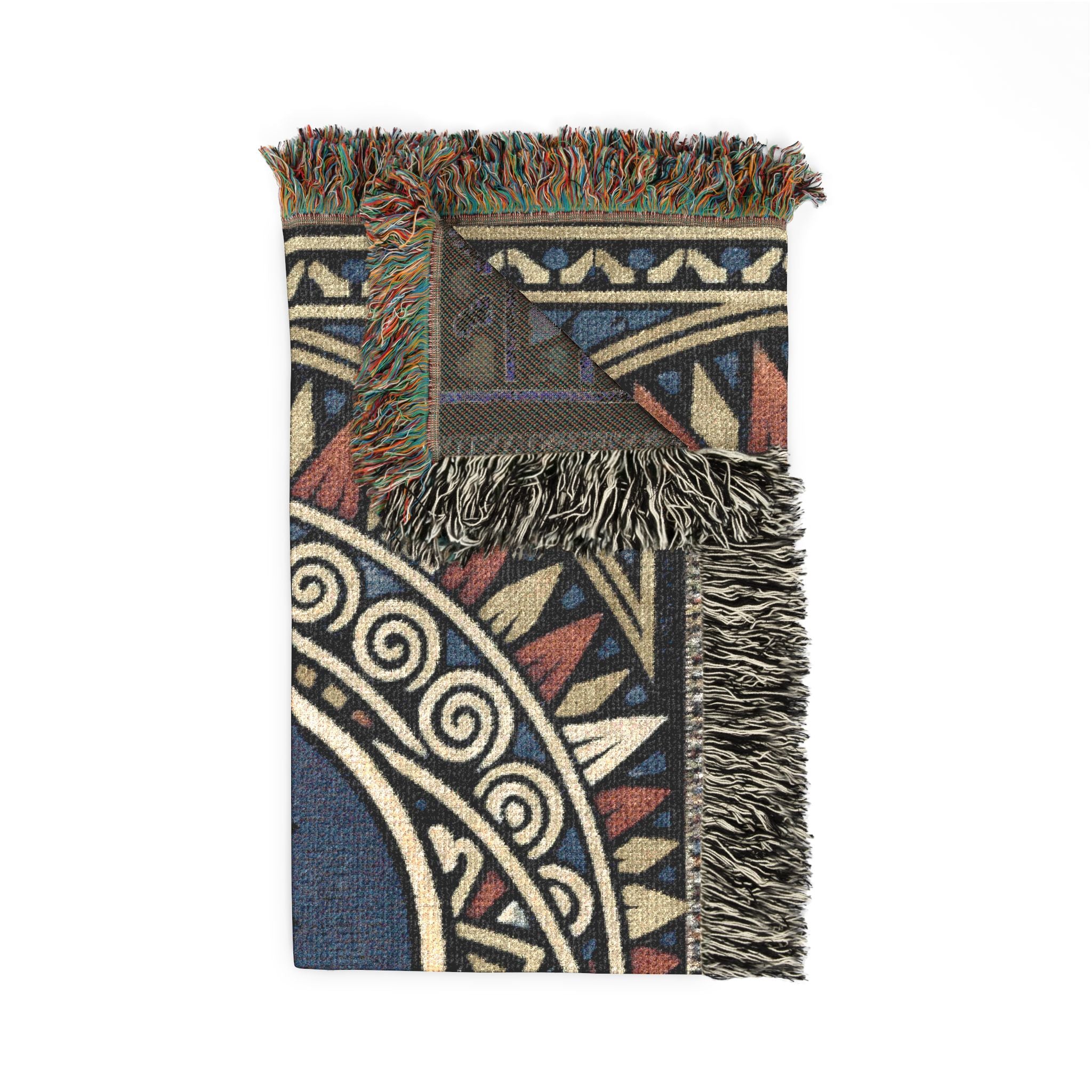 Grateful Dead Sacred Geometry Woven Blanket | Steal Your Face | Jacquard Throw