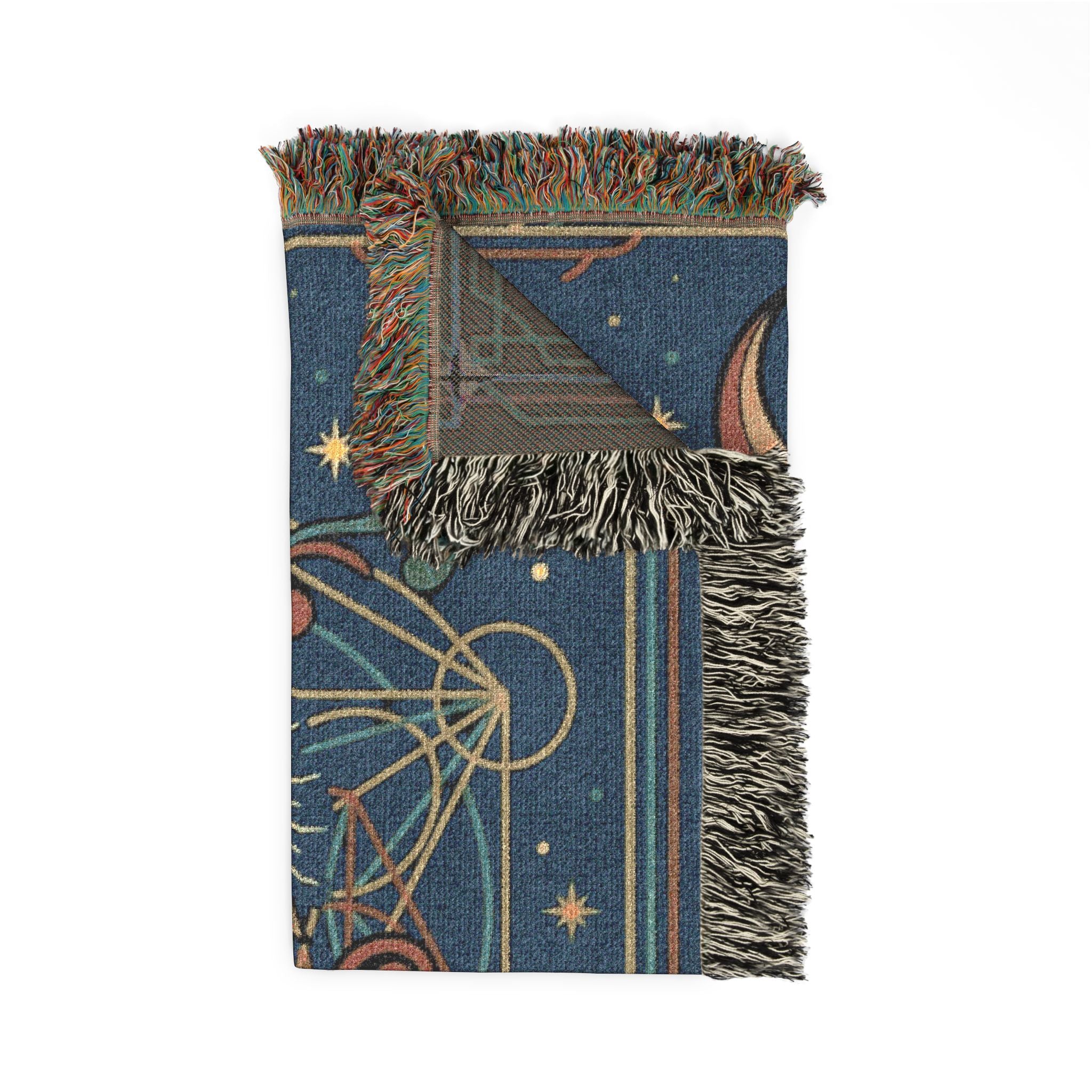 Grateful Dead Steal Your Face Woven Blanket | Psychedelic Skull Moon Tapestry