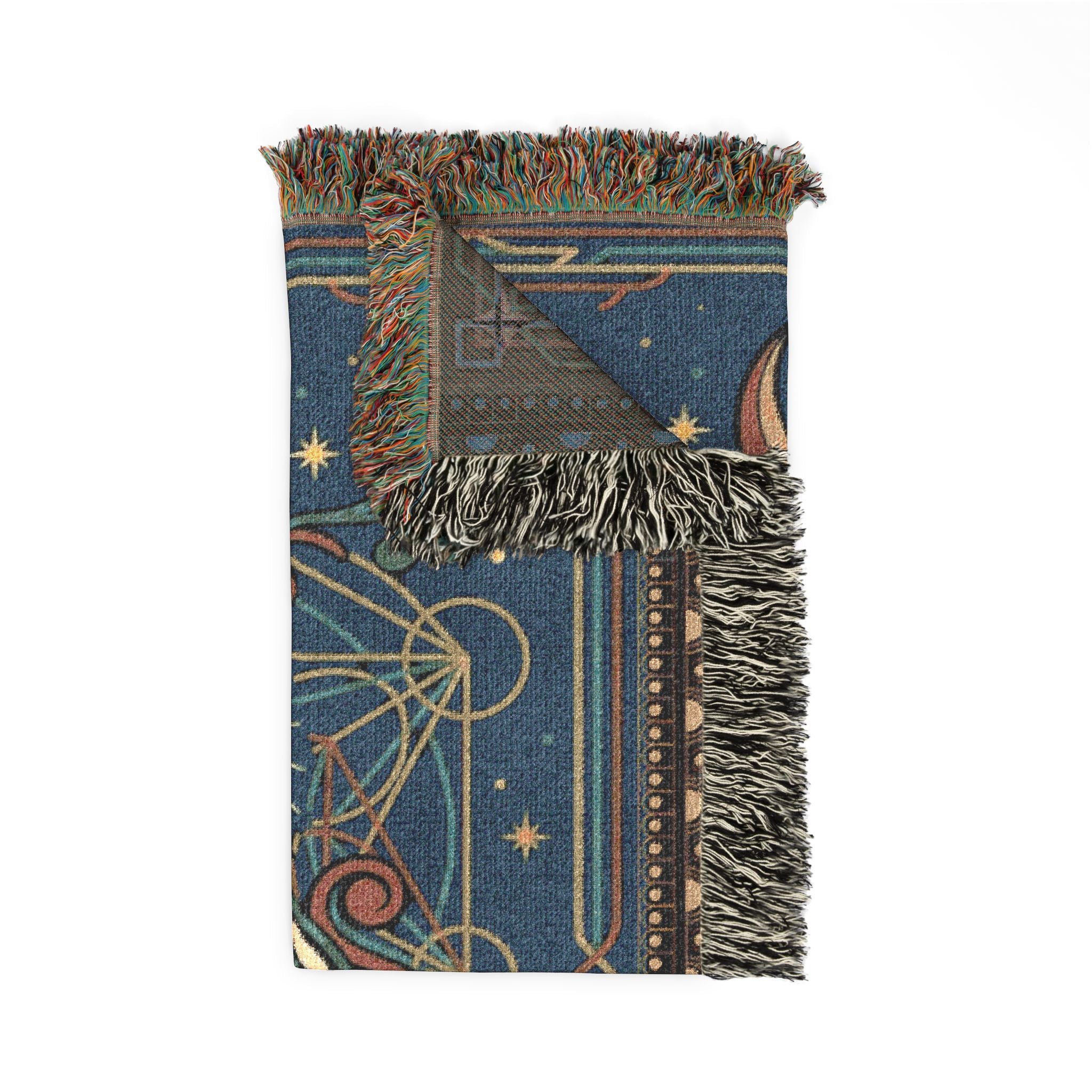 Grateful Dead Steal Your Face Woven Blanket | Psychedelic Skull Moon Tapestry