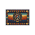 Grateful Dead Steal Your Face Sunset Wave Outdoor Rug | Southwestern Tribal Border