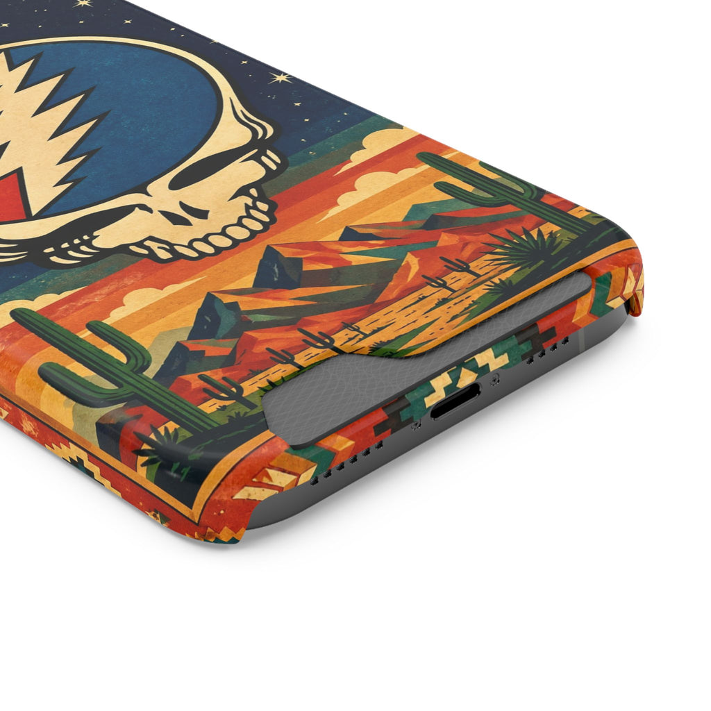 Grateful Dead Steal Your Face Skull with Lightning Bolt Phone Case | Card Holder