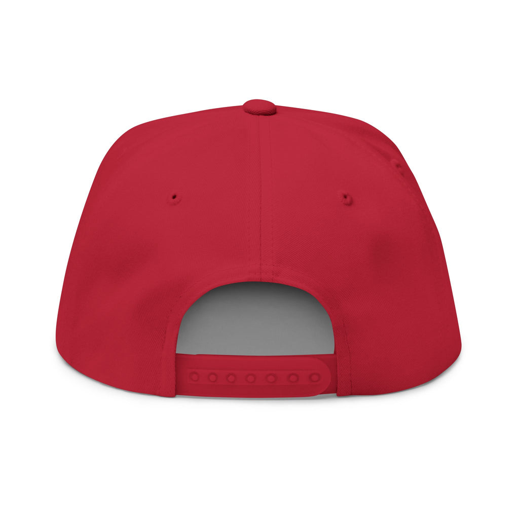 Flat Bill Cap — Embroidered 'Dancing In The Streets' Lightning Logo