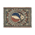 Grateful Dead Sacred Geometry Woven Blanket | Steal Your Face | Jacquard Throw